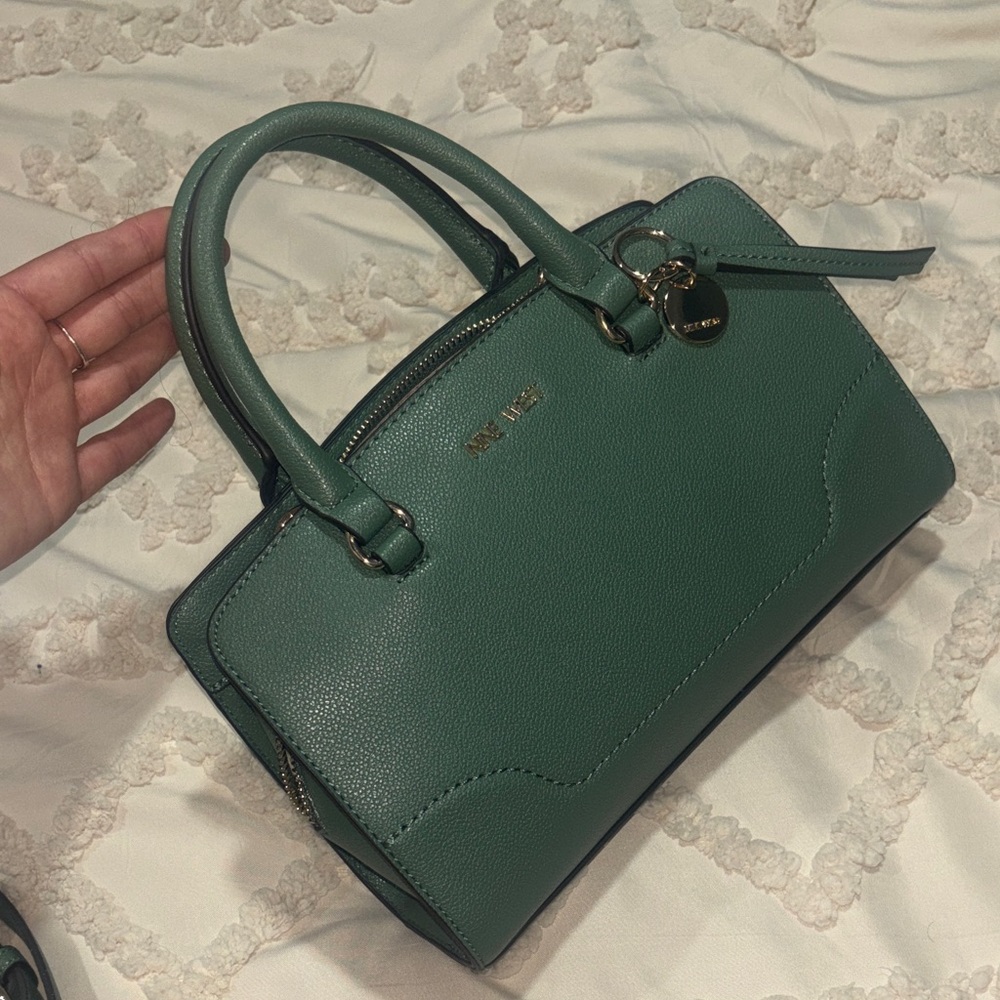 Nine West Elegant Green Satchel